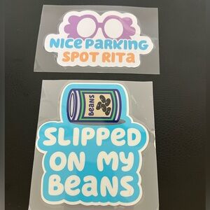 Bluey Stickers Slipped On Beans & Parking Rita + Surprises!